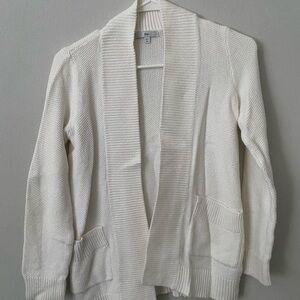 GAP White Open-Front Cardigan